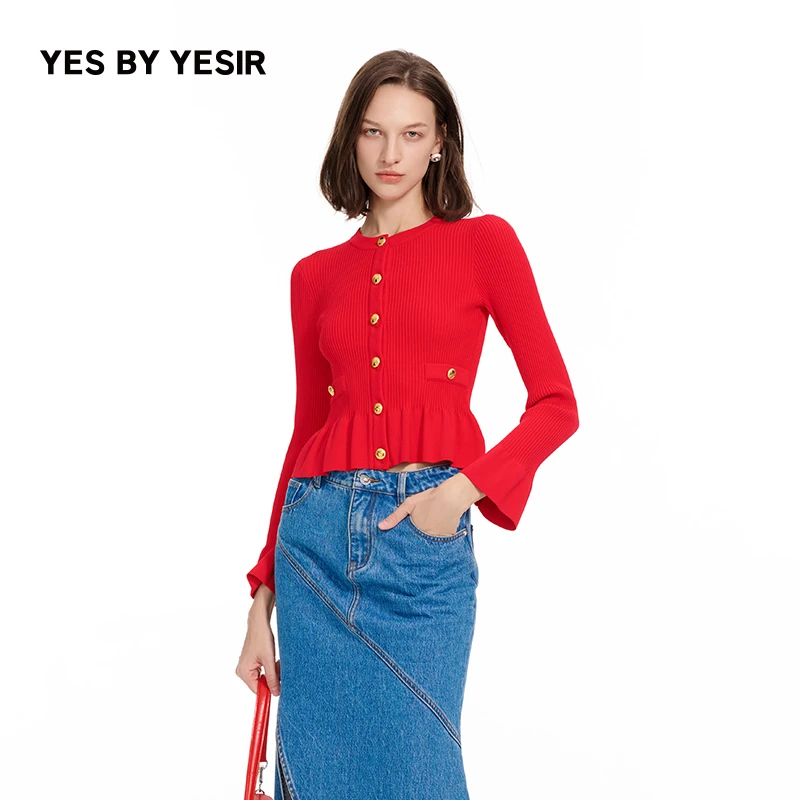 YES BY YESIR叶谦设计师品牌玛德琳针织开衫