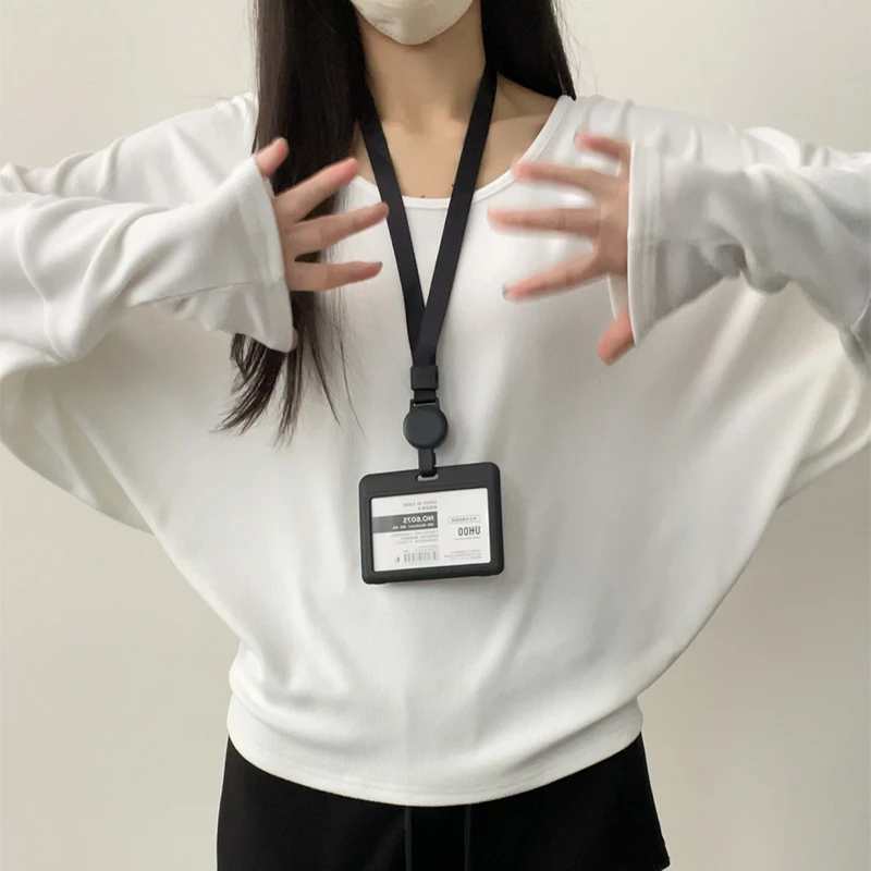 鑫鑫同学白色设计感蝙蝠袖罩衫女2025秋慵懒百搭宽松叠穿休闲长袖