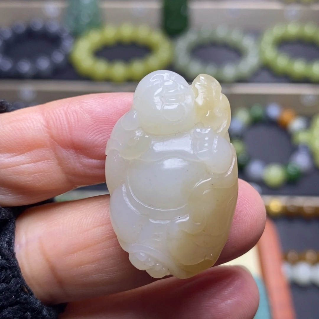 和田玉未镶嵌吊坠(不含链)