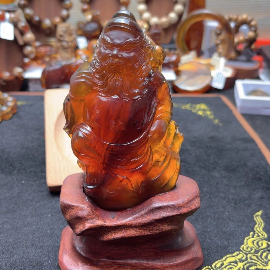 琥珀未镶嵌珠宝奇石钟馗