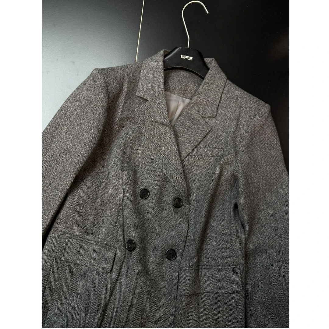 十三行QU-双排扣翻领大衣#NY036