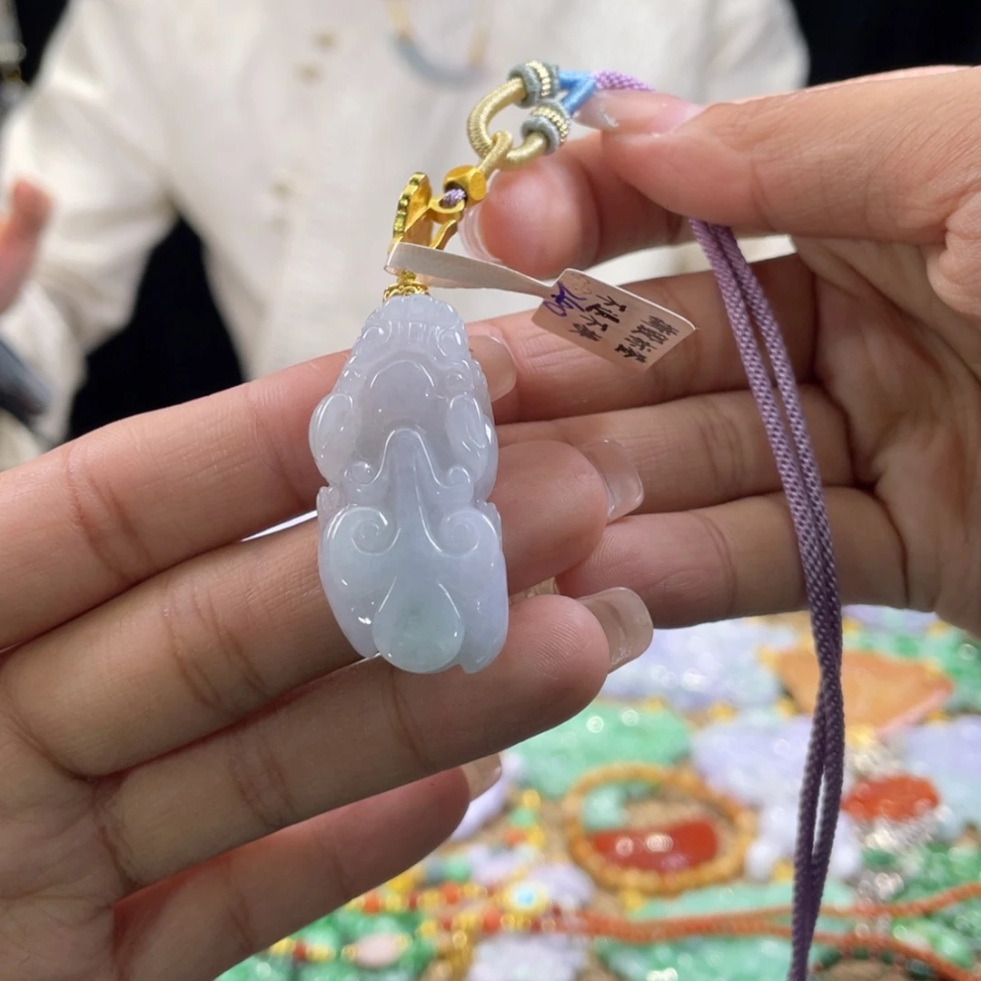 翡翠颈饰未镶嵌代编织