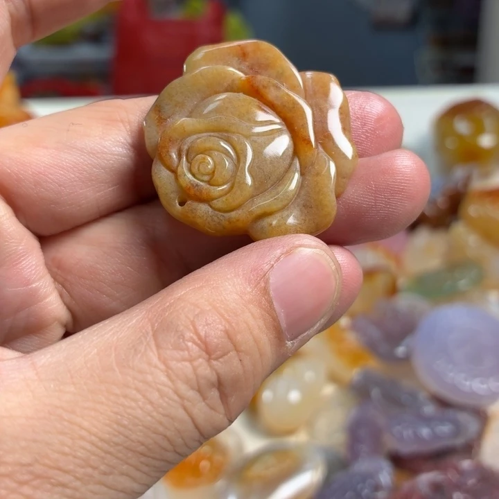 玛瑙/玉髓未镶嵌吊坠(不含链)