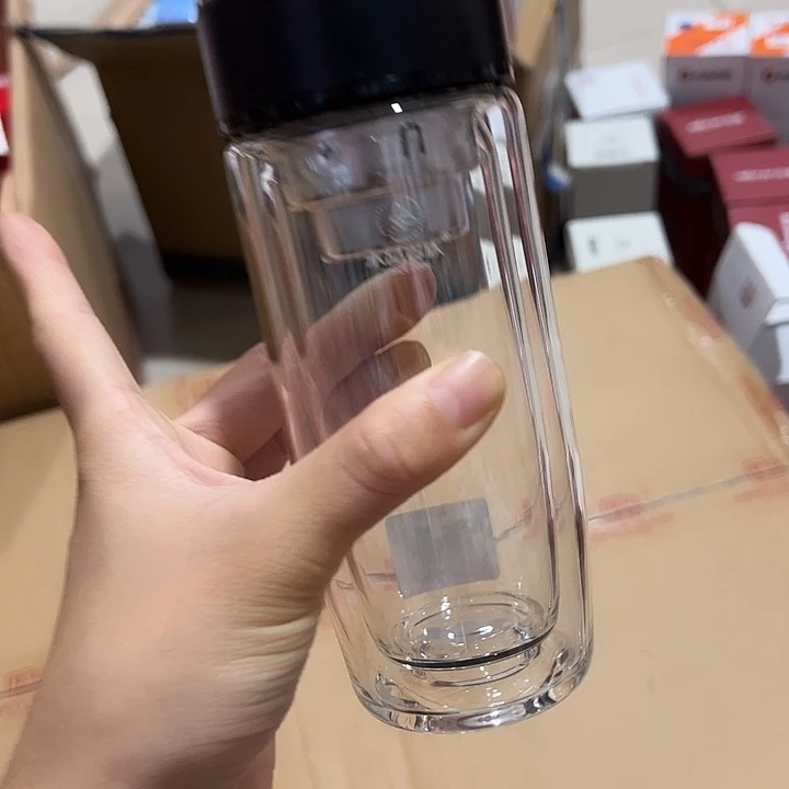 水晶贵族双层玻璃杯230230颜色随机