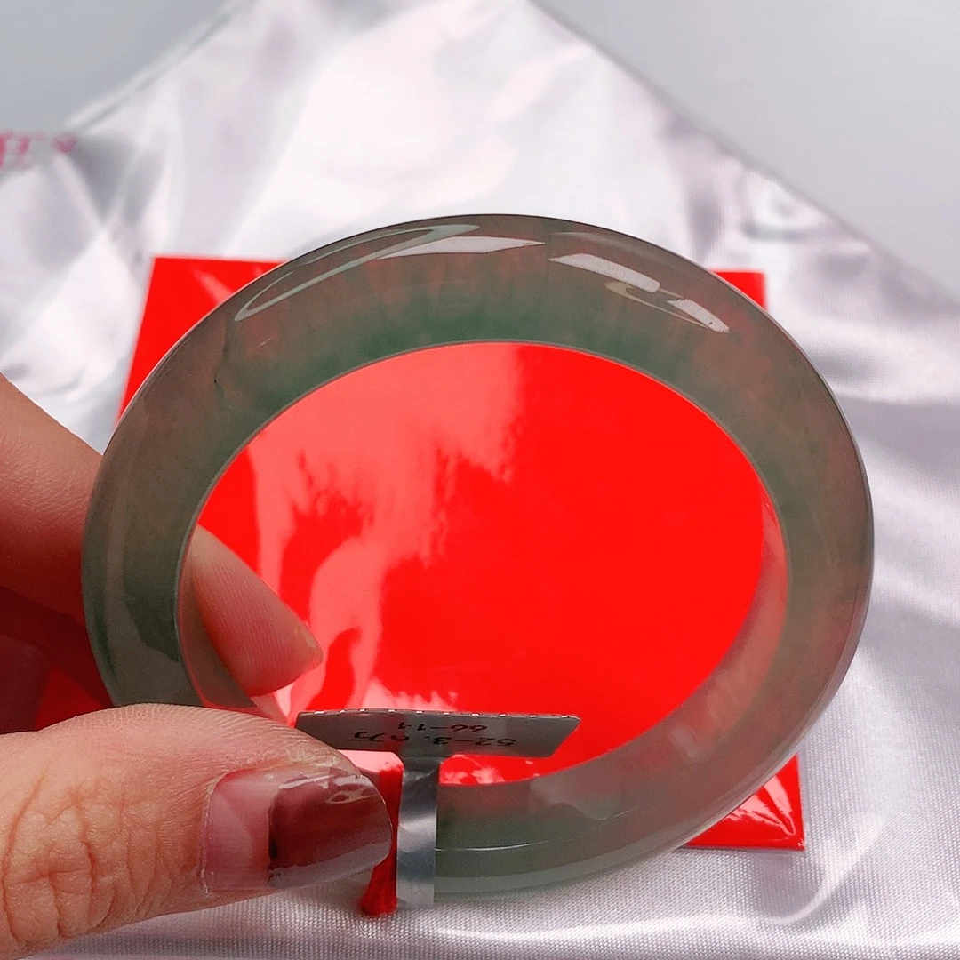 翡翠手镯未镶嵌52圈缅甸天然翡翠A货