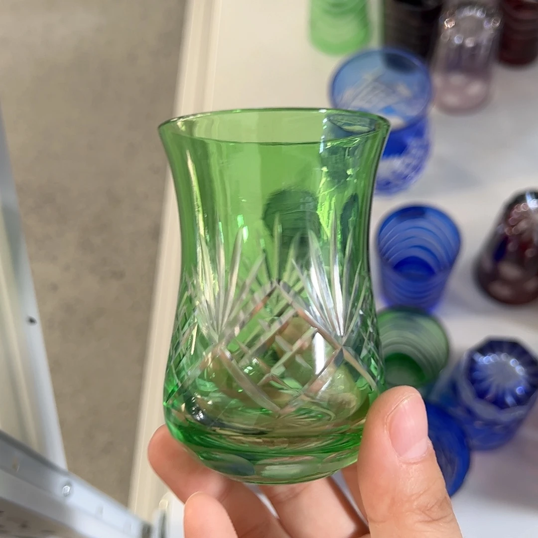 水晶玻璃平底款微瑕一个
