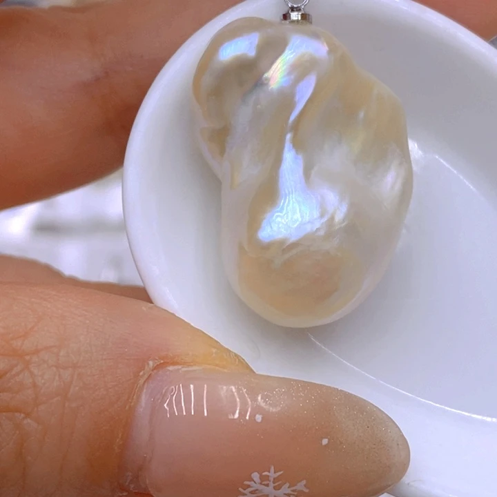 未镶嵌淡水珍珠吊坠(赠链)