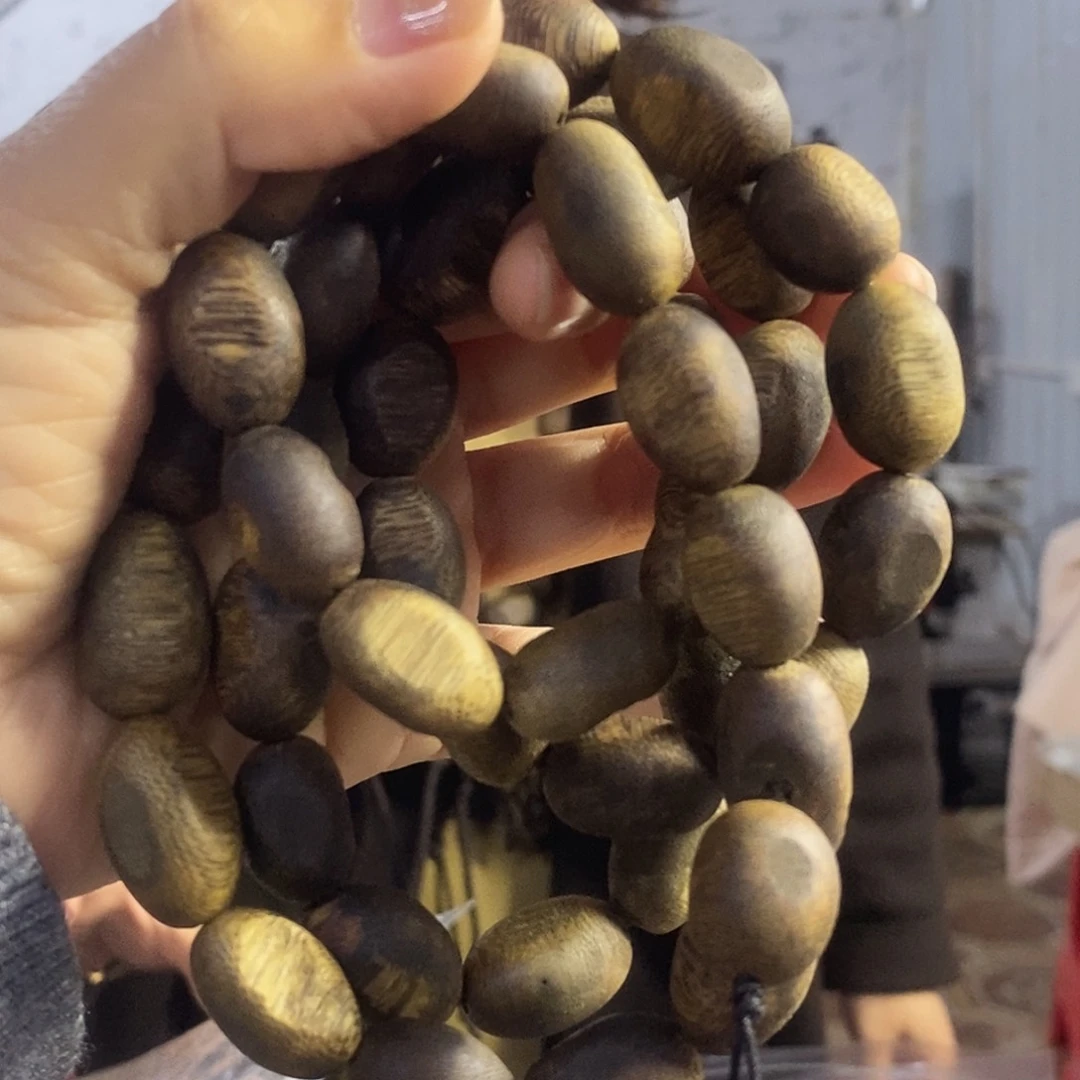 沉香手串棋楠瘤疤长串1.3/58克多样性发一
