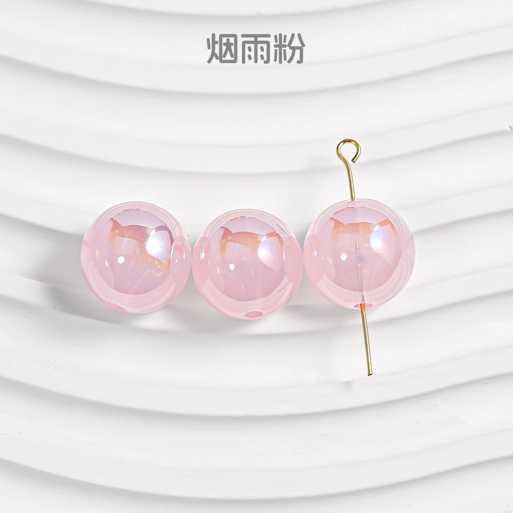 【海蒂】B010 水晶冻冻&烟雨系2.5直孔圆珠16MM 时尚diy配饰
