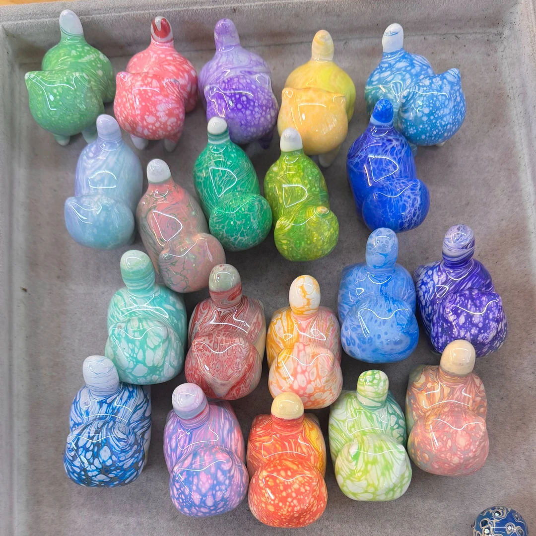 大漆小猫摆件漂漆玩偶