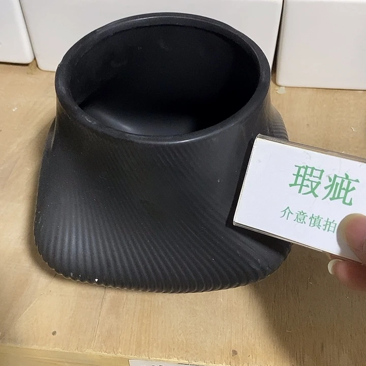 紫砂花盆多肉绿植盆瑕疵有孔