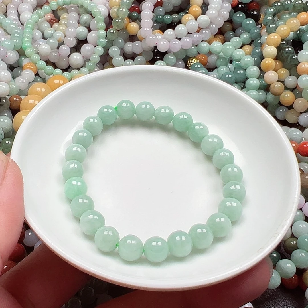 翡翠手链未镶嵌日****紧货主老华