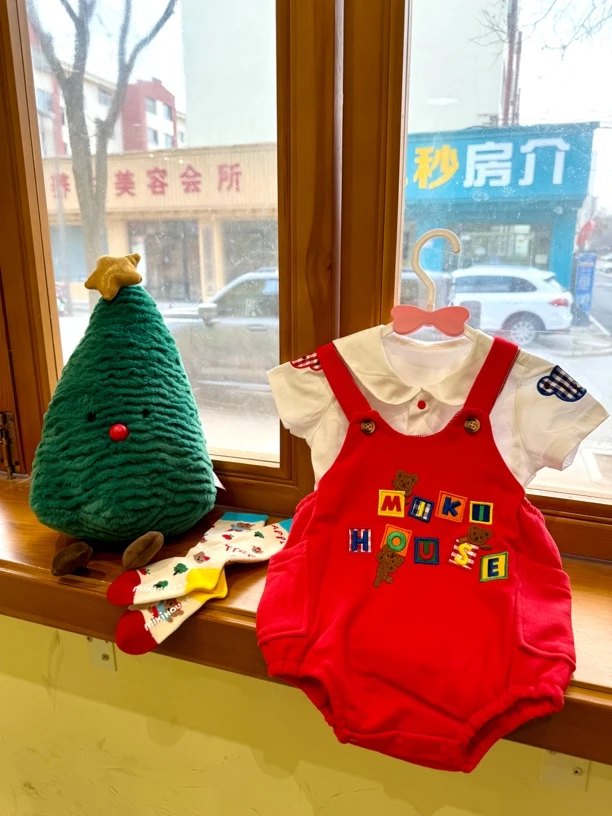 饭饭～婴童长爬外出服扣号链接婴儿幼儿纯棉宝宝卡通新生儿连体衣