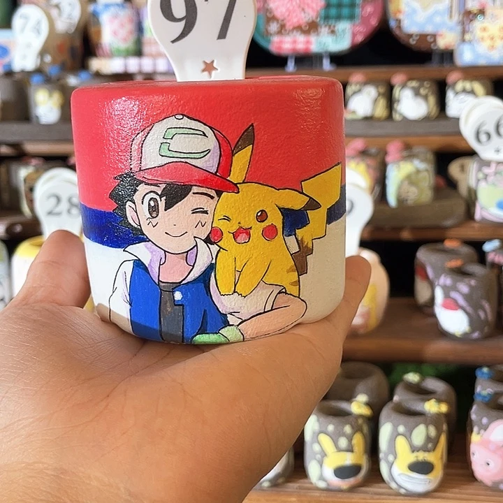 97……手工手绘花盆