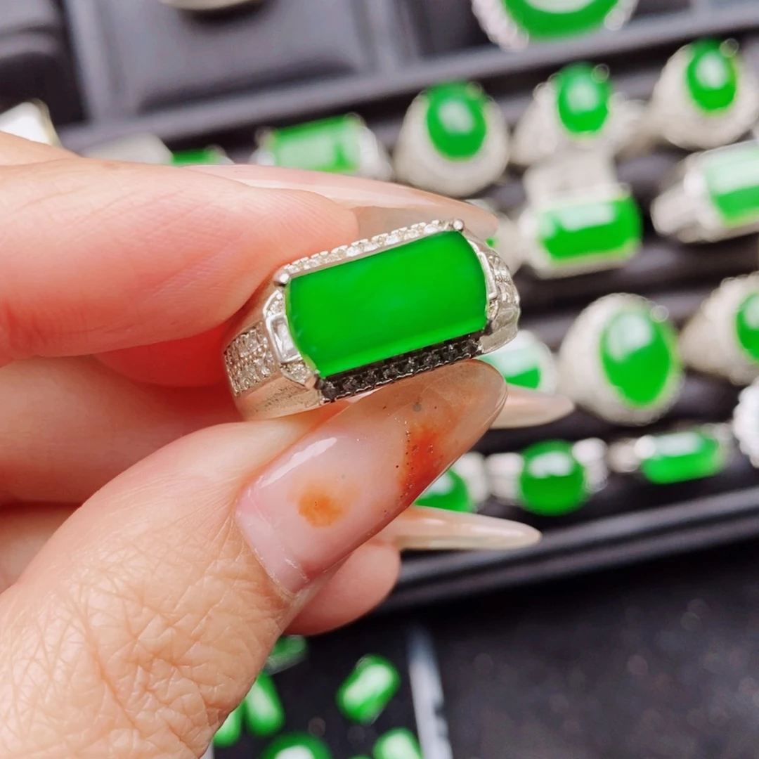 未镶嵌戒指翡翠天然翡翠正品