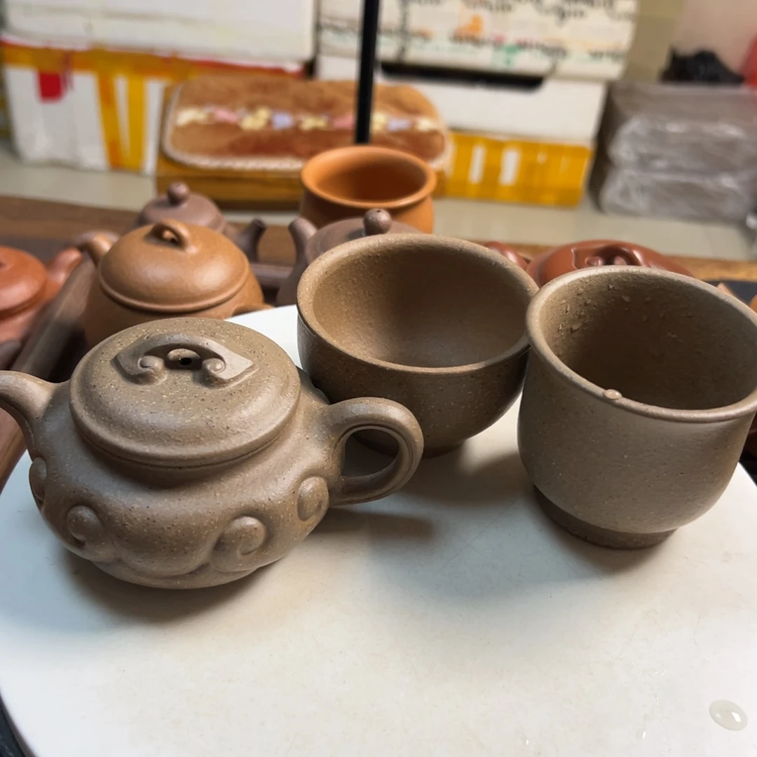 紫砂茶壶楓**痕五彩段泥如意仿古160