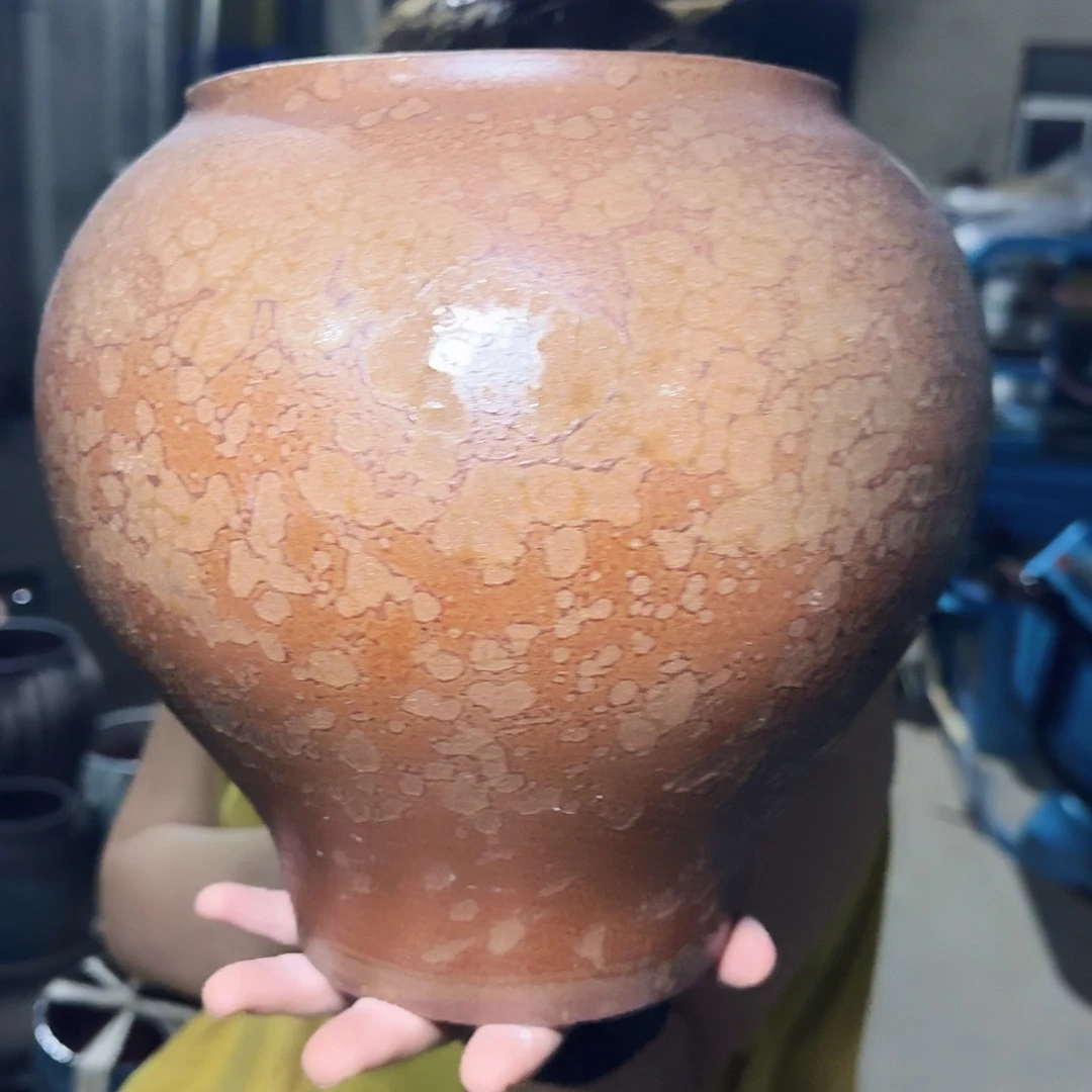 紫砂花盆高24口17