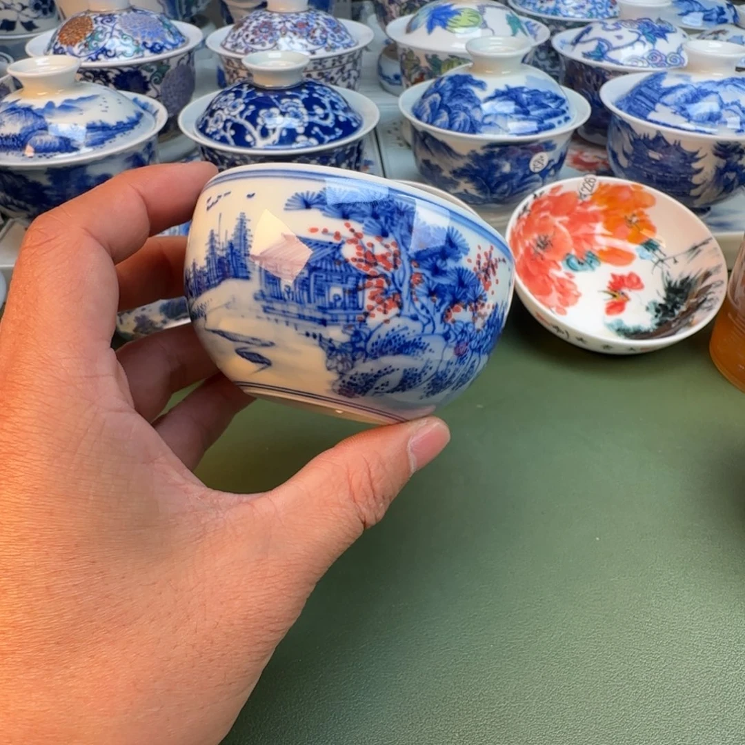 纯手工纯手绘茶具石头228