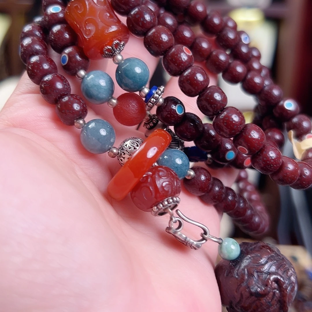 u***6925银珐琅锦和复古项链