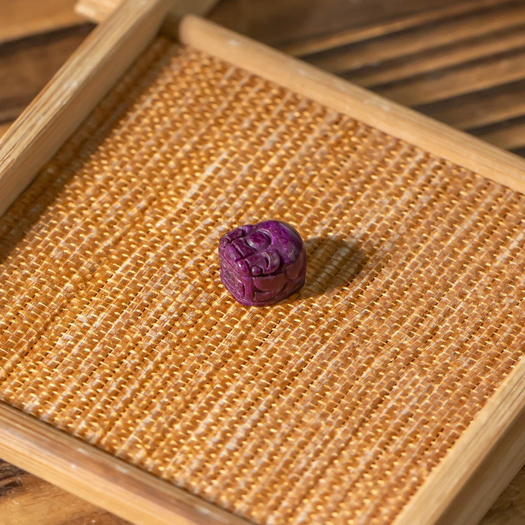 -锦羊丨舒俱来绛红貔貅单珠/多样性发/发一颗/P7191/85
