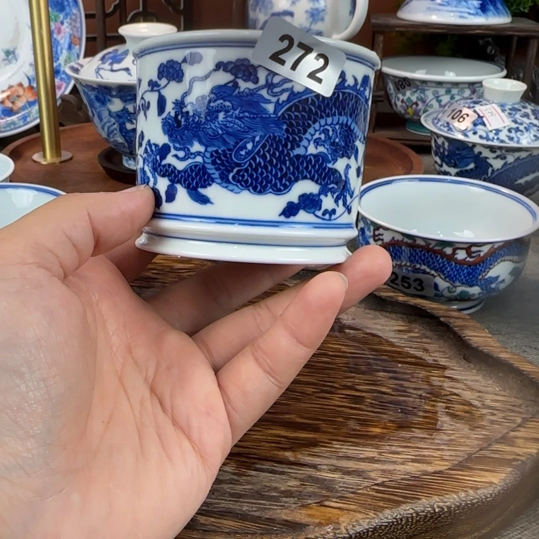 瓷片景德镇手绘青花茶器272