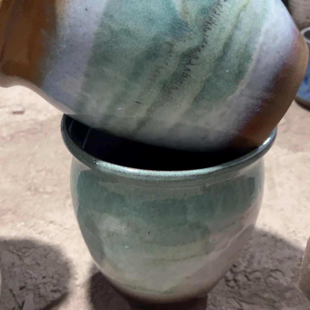 红陶瑕疵18-21两个