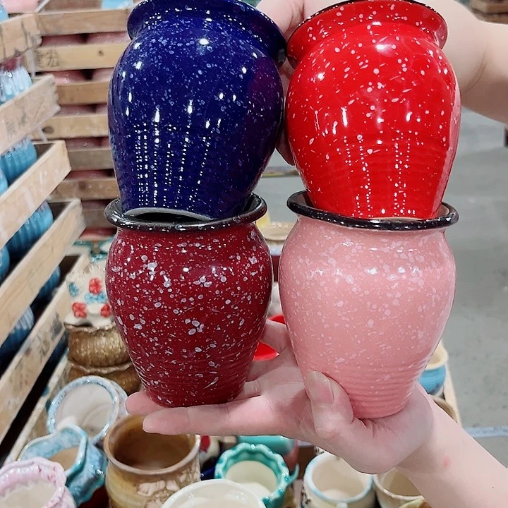 有孔.凑单10元陶瓷花盆发货！