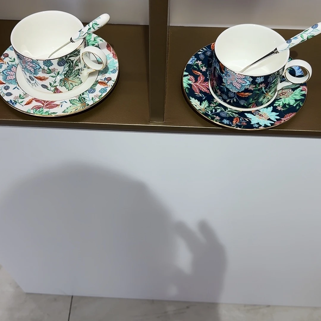 风***铃塑料幸福满园对组咖啡杯直拍福利