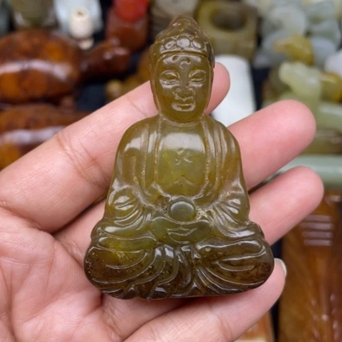 未镶嵌蛇纹石玉颈饰32
