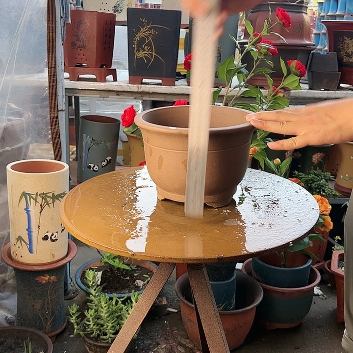 宜兴紫砂花盆查林小马