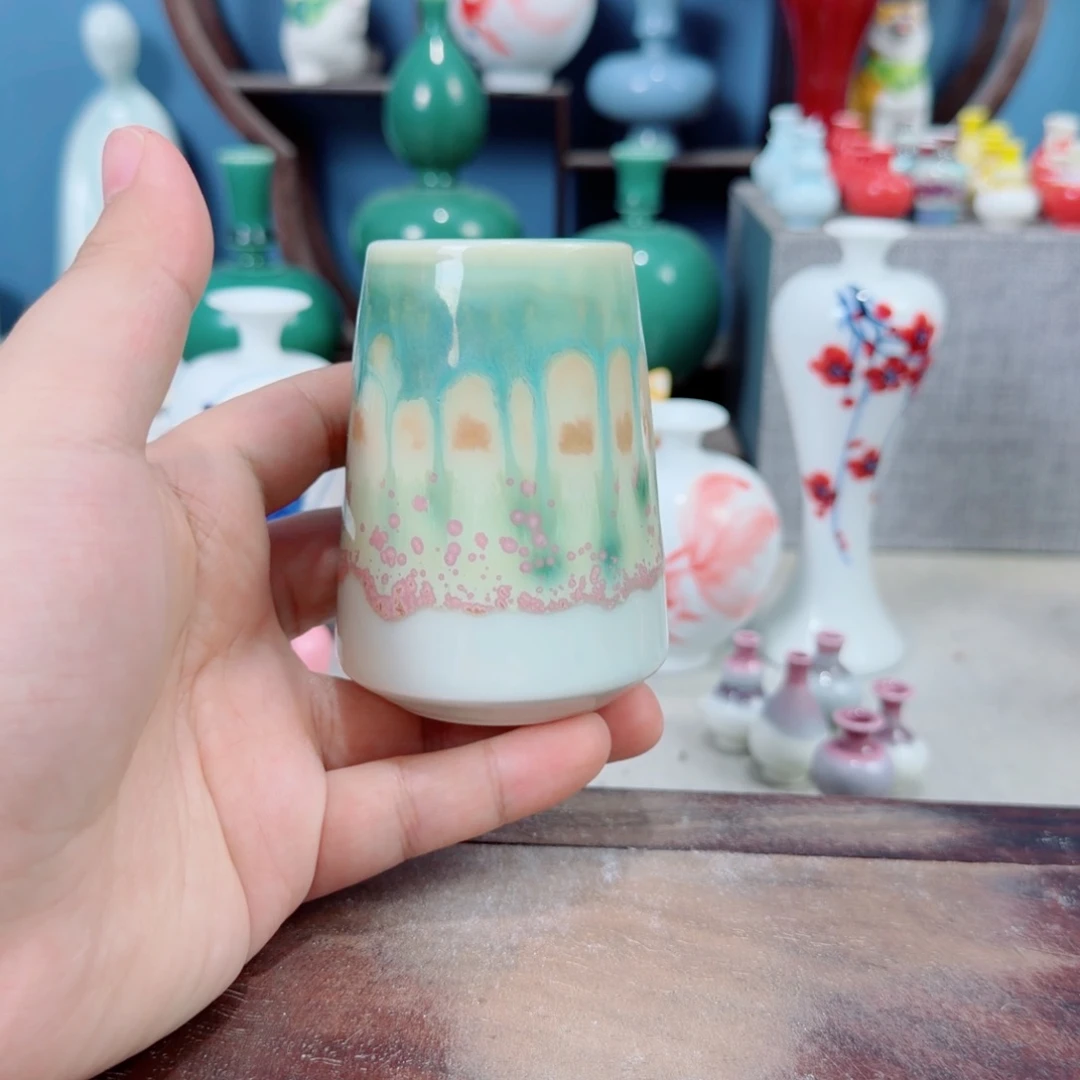 陶瓷手工小花器摆件