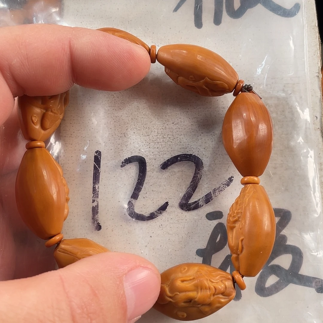 手串/手链橄榄核橄榄核雕工艺手串 瑕疵介意勿拍