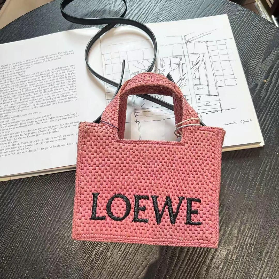 95新 LOEWE/罗意威 舍得 Loewe 编织菜篮子
