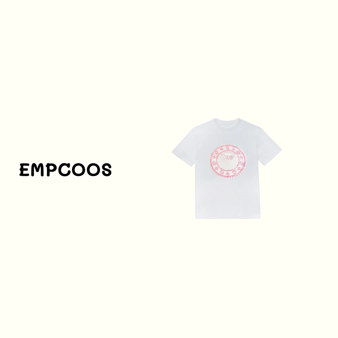 短袖圆领设计印花T恤夏季时尚透气---LT085