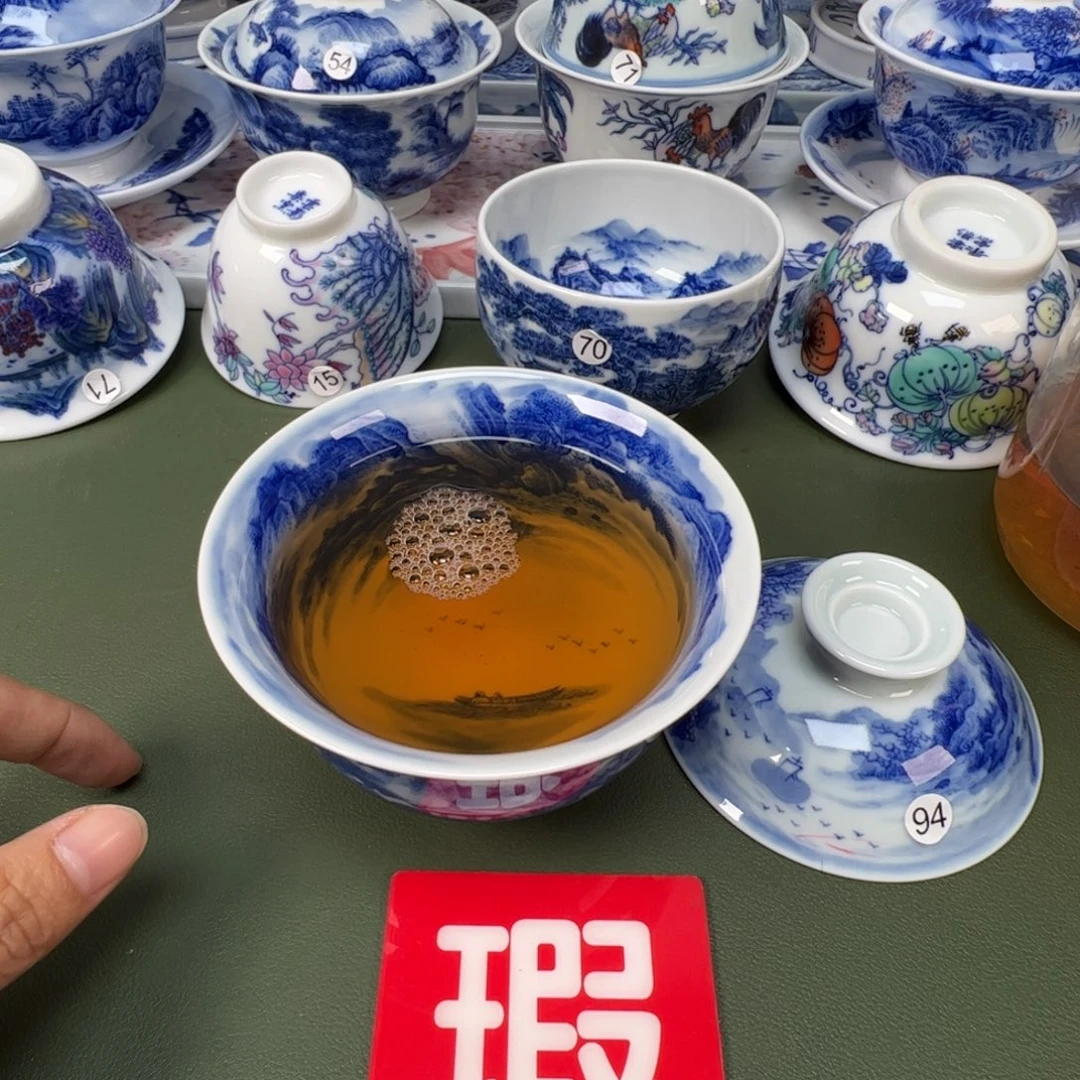 陶瓷景德镇纯手工纯手绘茶具木木94