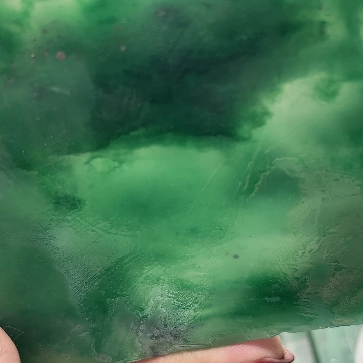 @***夕定制石英质玉（非洲翠）非洲翠手镯板材定制