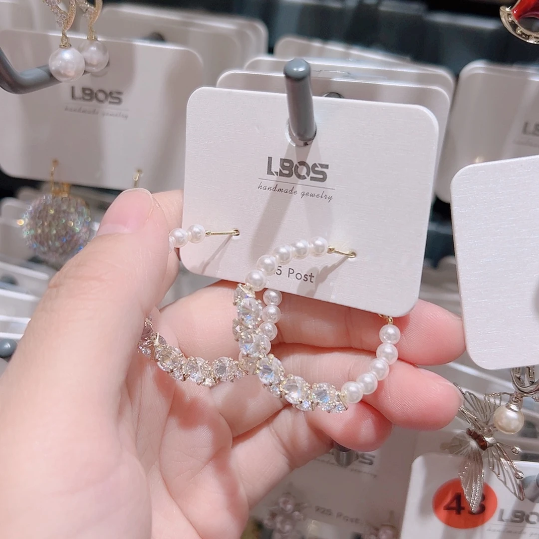 锆石纯铜合金耳环的