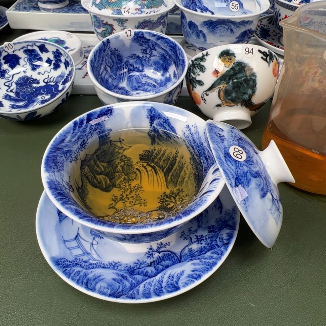 陶瓷景德镇纯手工纯手绘茶具木木89