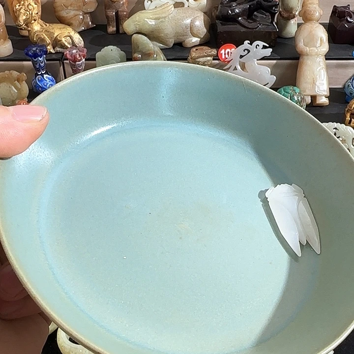 瓷片摆件恭喜发财恭喜结缘1