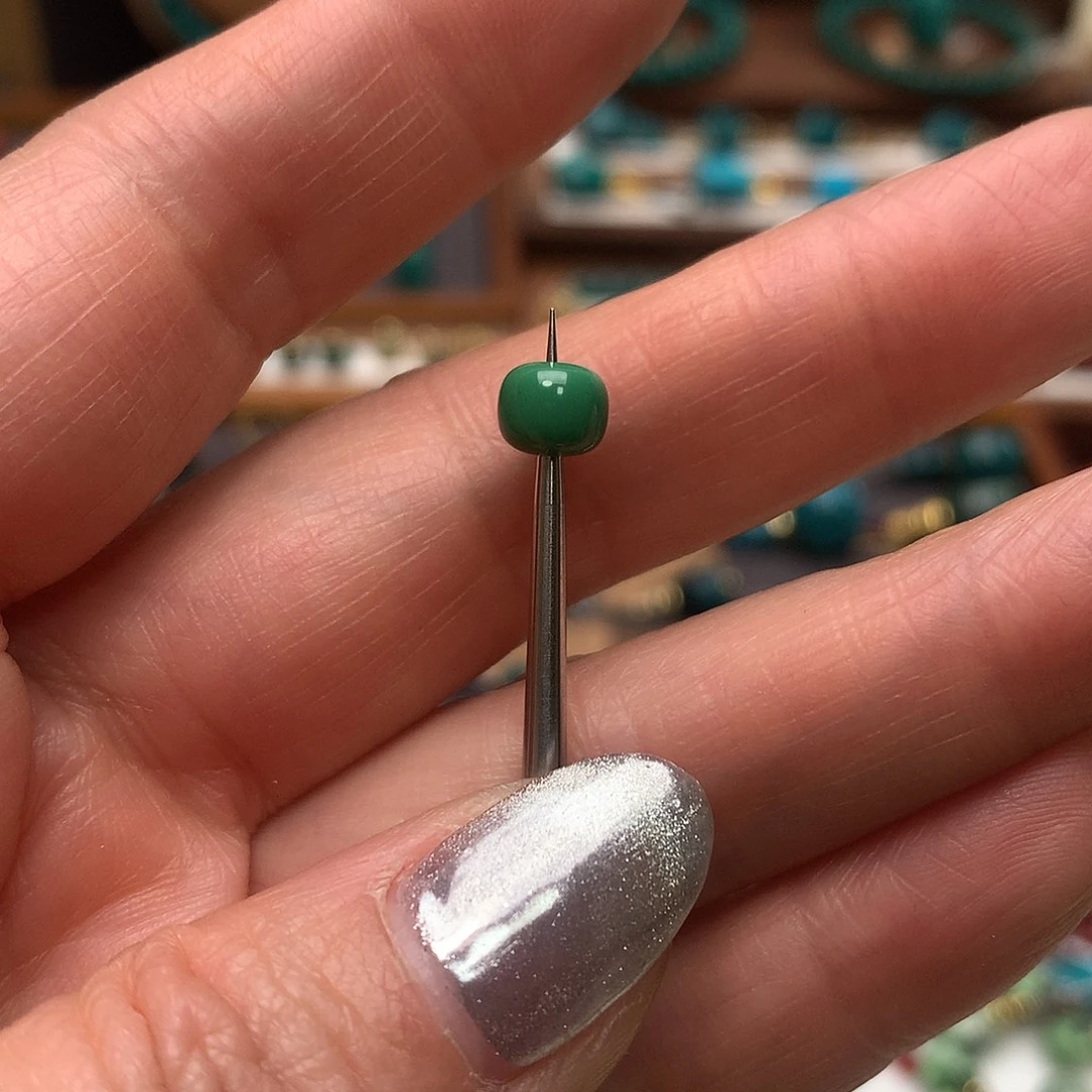 绿松石未镶嵌配饰直径6.2mm