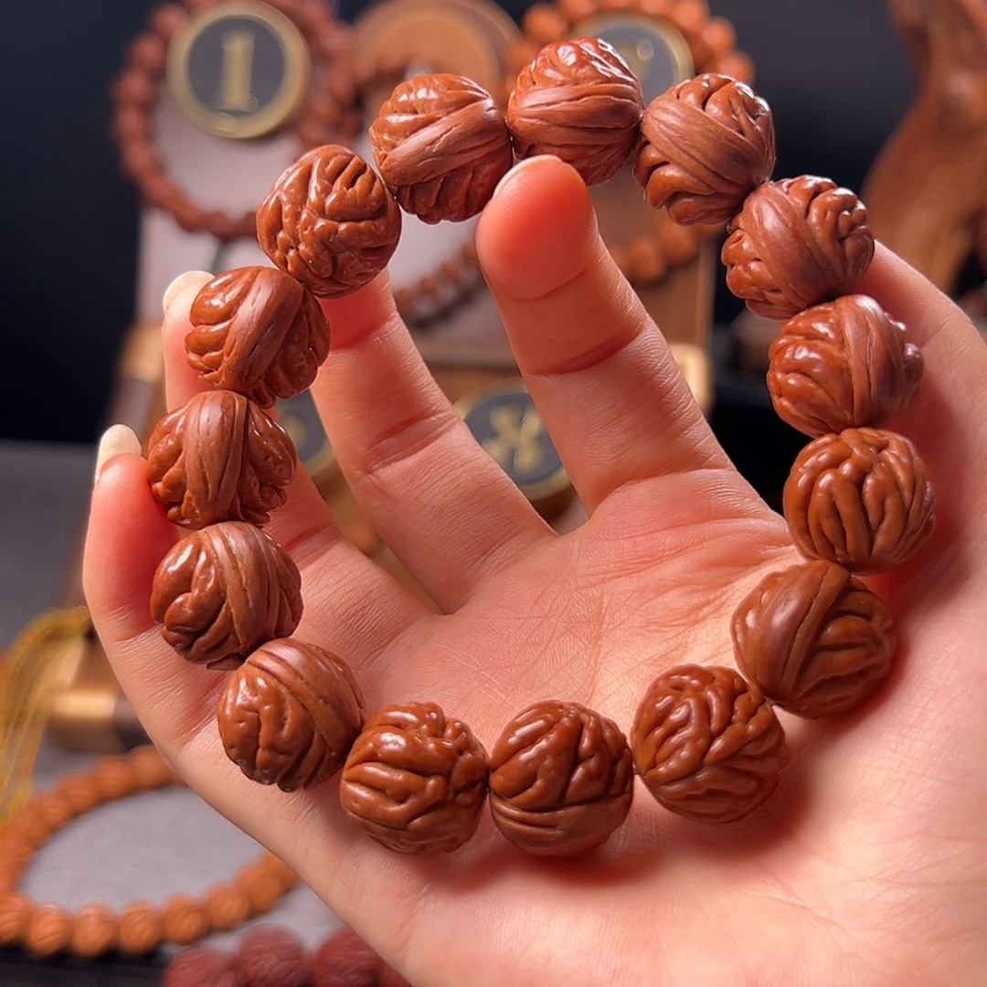 手串桃核18野生豹子头