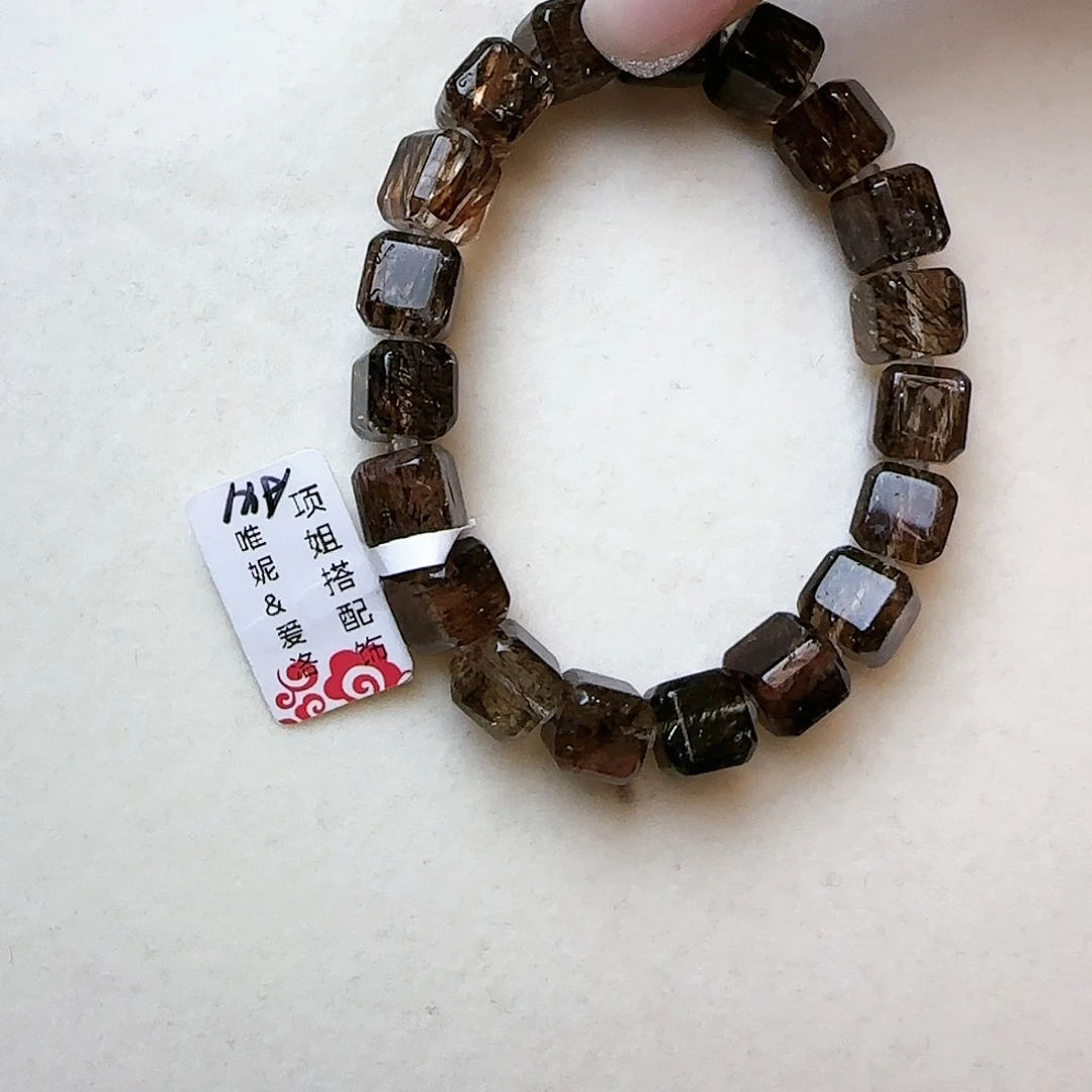 水晶手链未镶嵌淡**蓝大气上档次