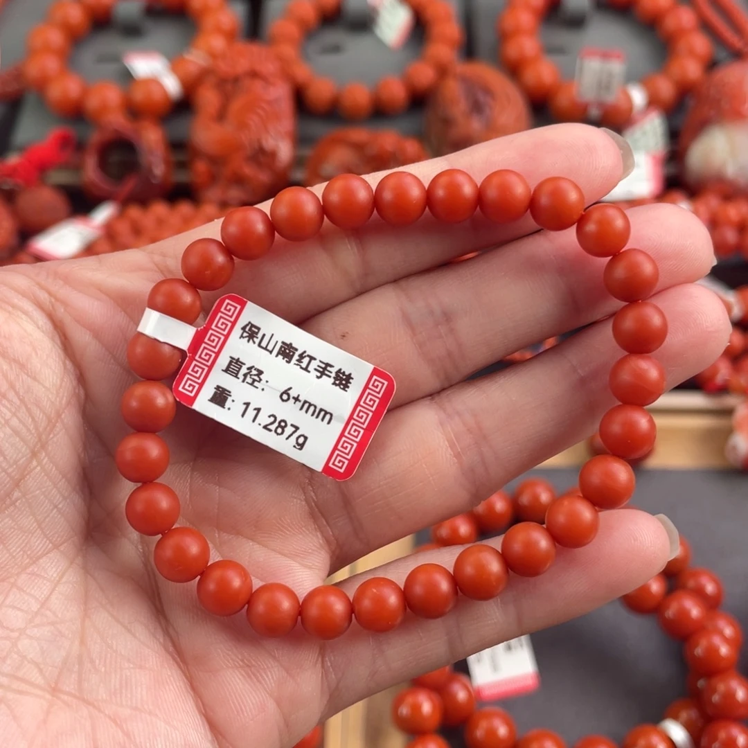 未镶嵌手串6➕南红玛瑙