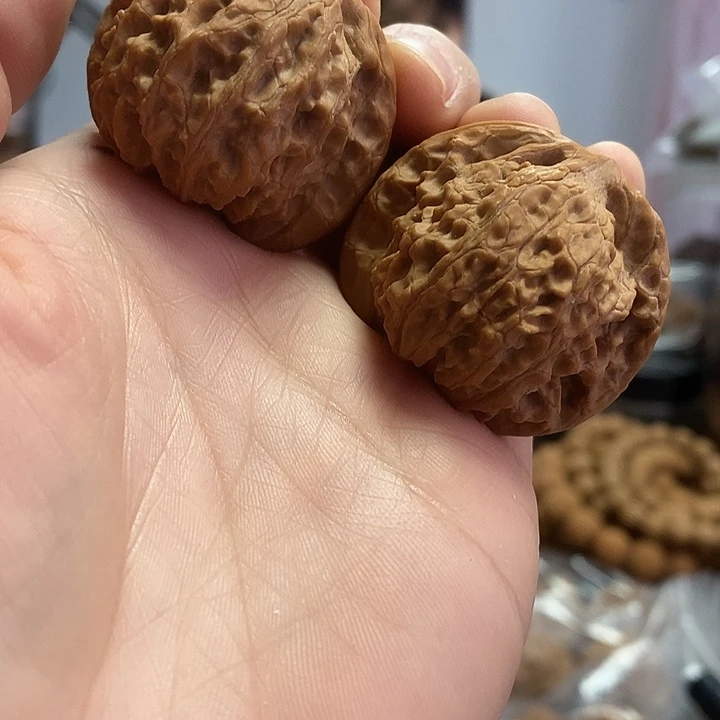 文玩核桃把件38闷尖凤眼小众