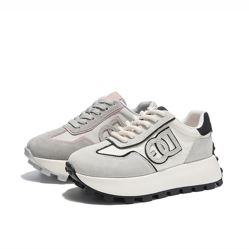 [贾公子]冰淇淋2025时尚休闲鞋舒适厚底百搭轻便女款阿甘鞋H79