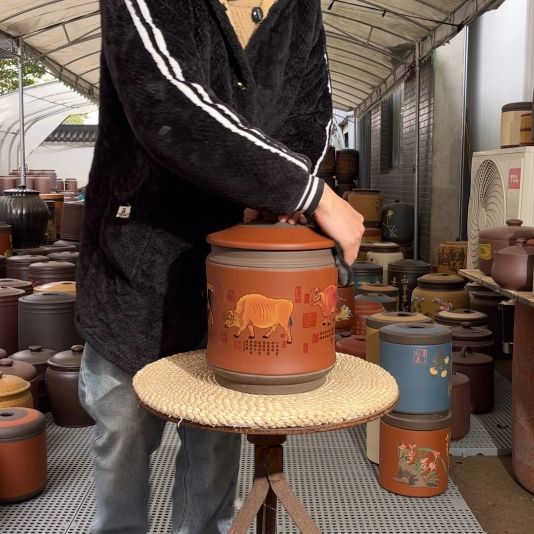 茶叶罐紫砂8 饼茶叶罐