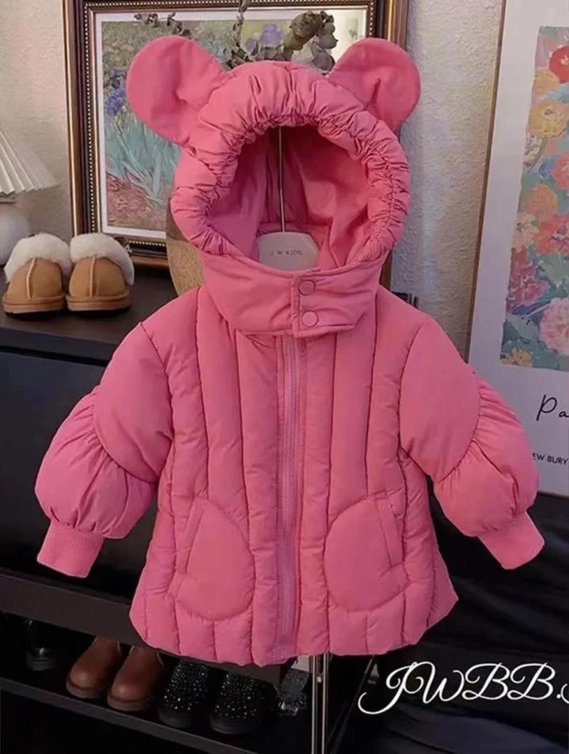 女童棉服2024新款儿童时尚洋气棉衣女孩冬季