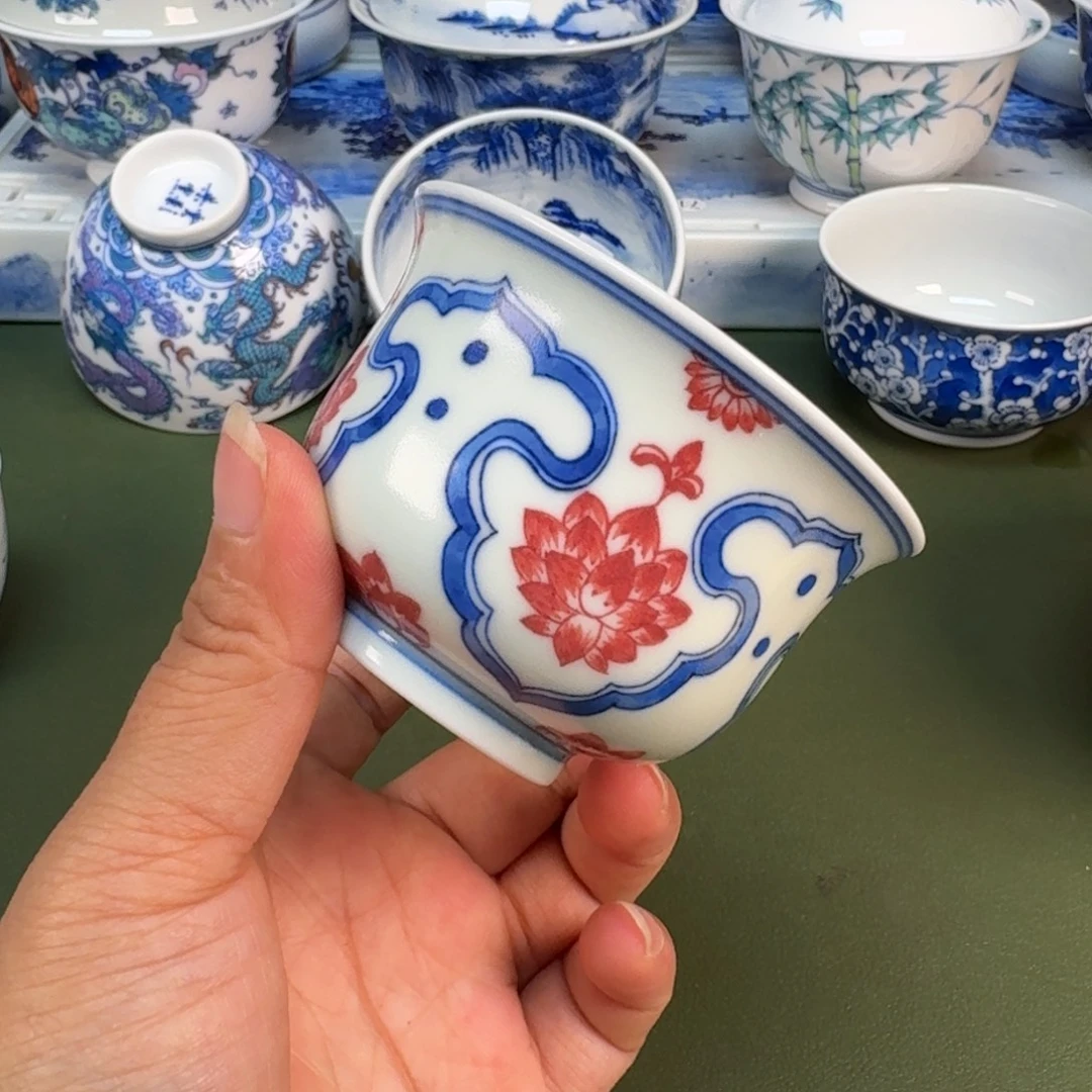 景德镇纯手绘茶具圆圆246