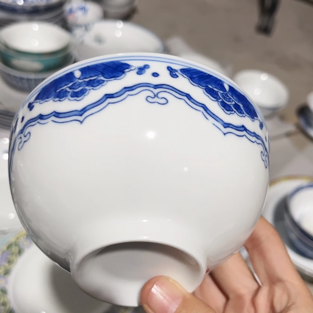 碗5寸手绘碗一个陶瓷