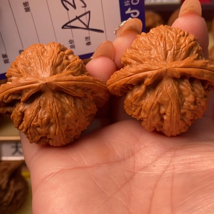 把件桃核精品大白狮子